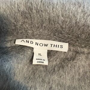 And Now This Gray Sweater XL